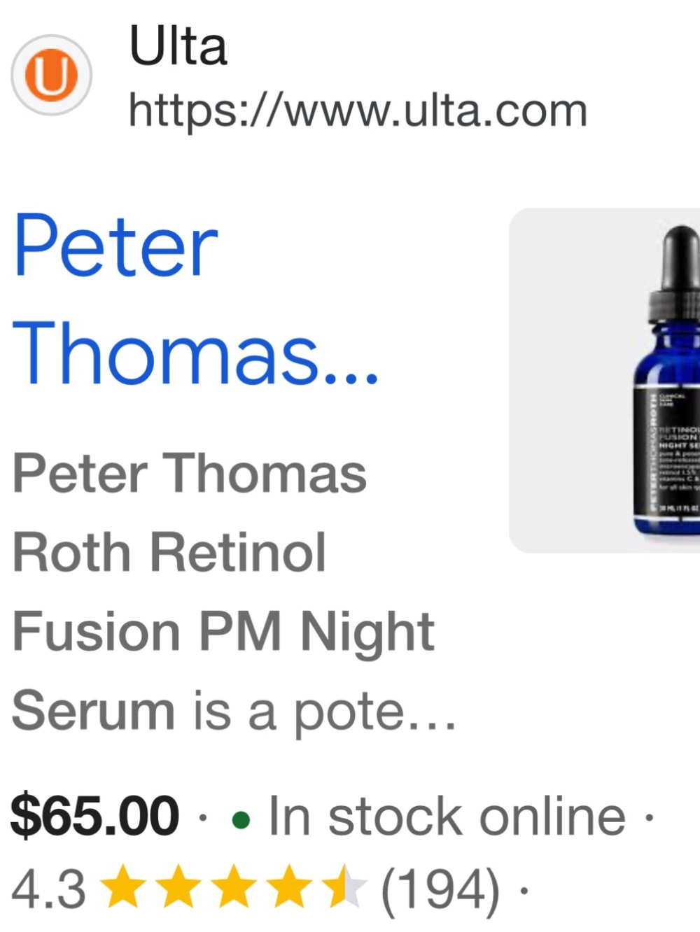 PETER THOMAS ROTH 6.7 oz - Picture 3 of 3